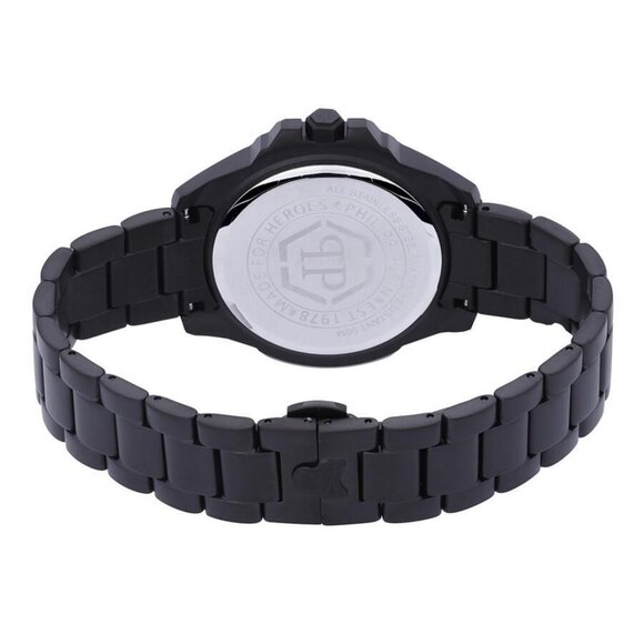 NWT Authentic Philipp Plein The Skull Quartz Crystal Black Dial Unisex Watch - Picture 3 of 5